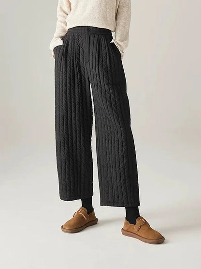 | Cotton Wide-Leg Pants
