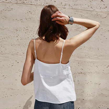 | Linen V-Neck Camisole Top