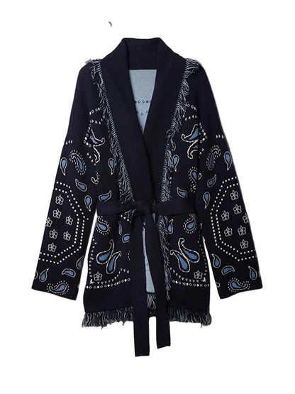 Paisley Blue Sweater