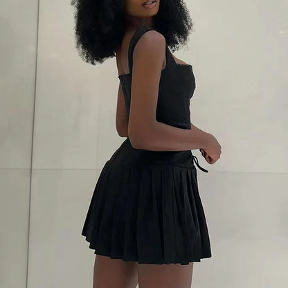 Y2K Vintage Sexy Sleeveles Bodycon Dress