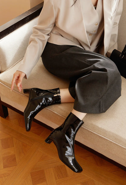 | Calf Hair Ankle Boots