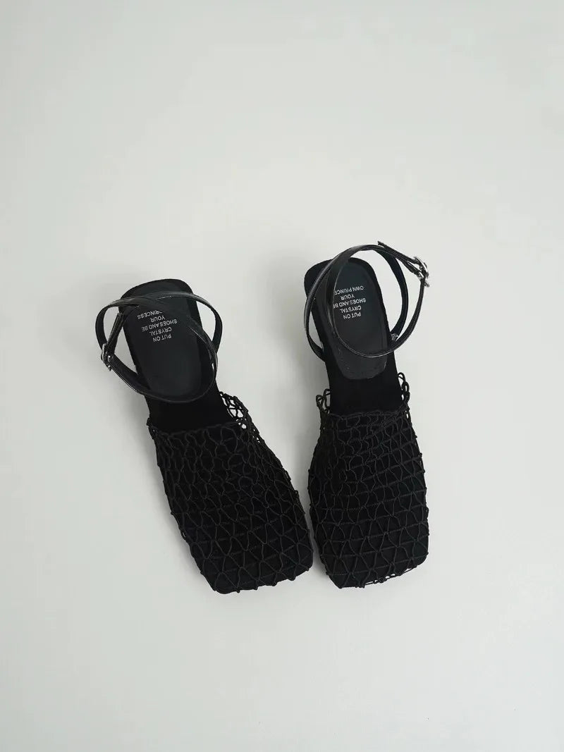 | Mesh Weave Heels