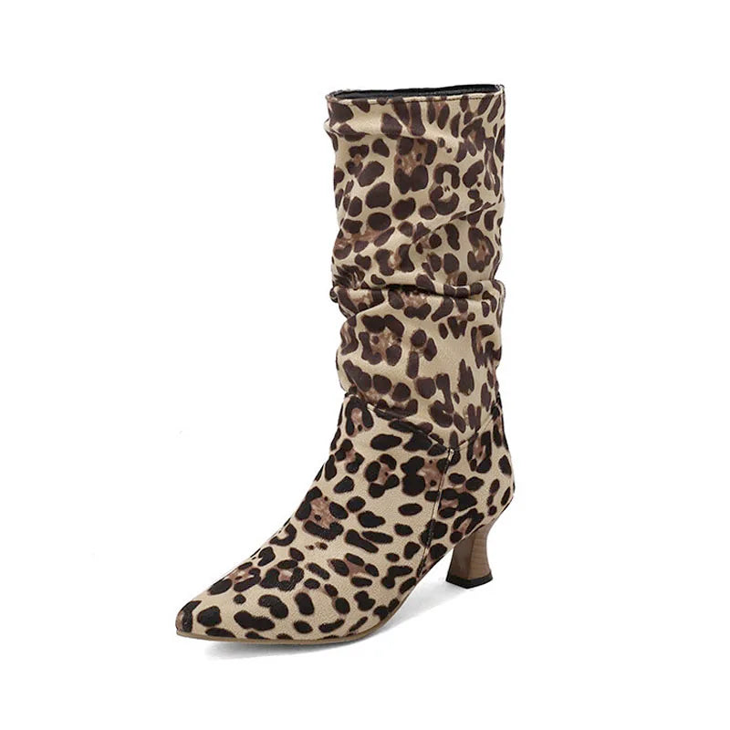 | Mid-Calf Heel Boots