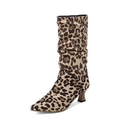 | Mid-Calf Heel Boots