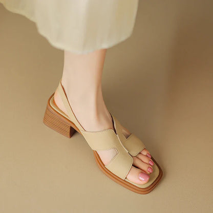 | Leather Heeled Sandals