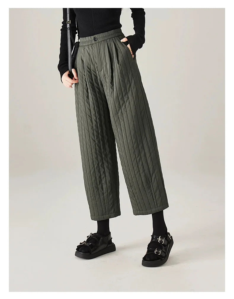 | Cotton Wide-Leg Pants