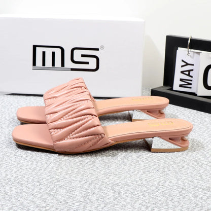 Summer low-heeled fairy slippers with 3CM thick heel