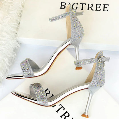 Sparkle Sequins Stiletto Heels Women Pumps - 10 cm Sexy High Heels