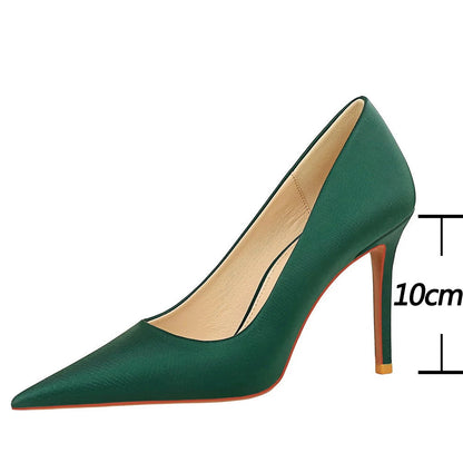 Green High Heels Women Shoes Fashion Pumps Sexy Party Stilettos Heels