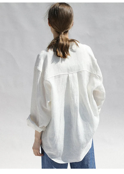 | Oversized Linen Blouse
