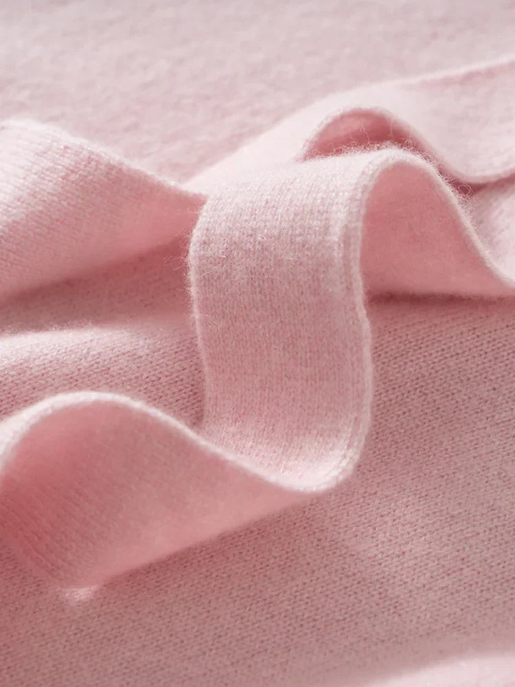 | Cashmere Pullover with Scarf Collar