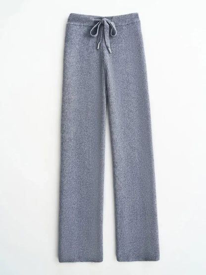 | Wool Knitted Wide Leg Pants