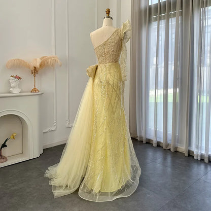 One-Shoulder Side Slit Mermaid Formal Dresses