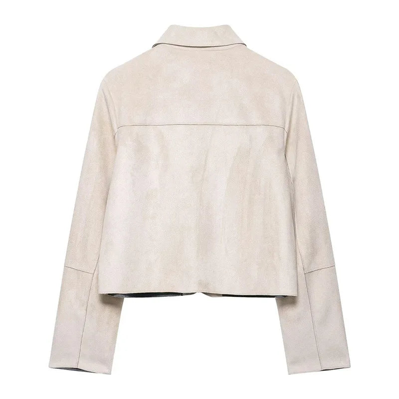 | Suede Cropped Jacket