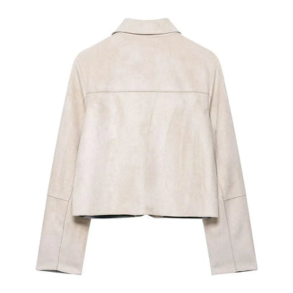 | Suede Cropped Jacket