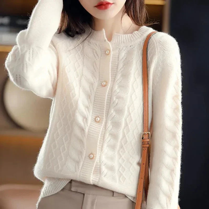 | Pearl Button Cardigan