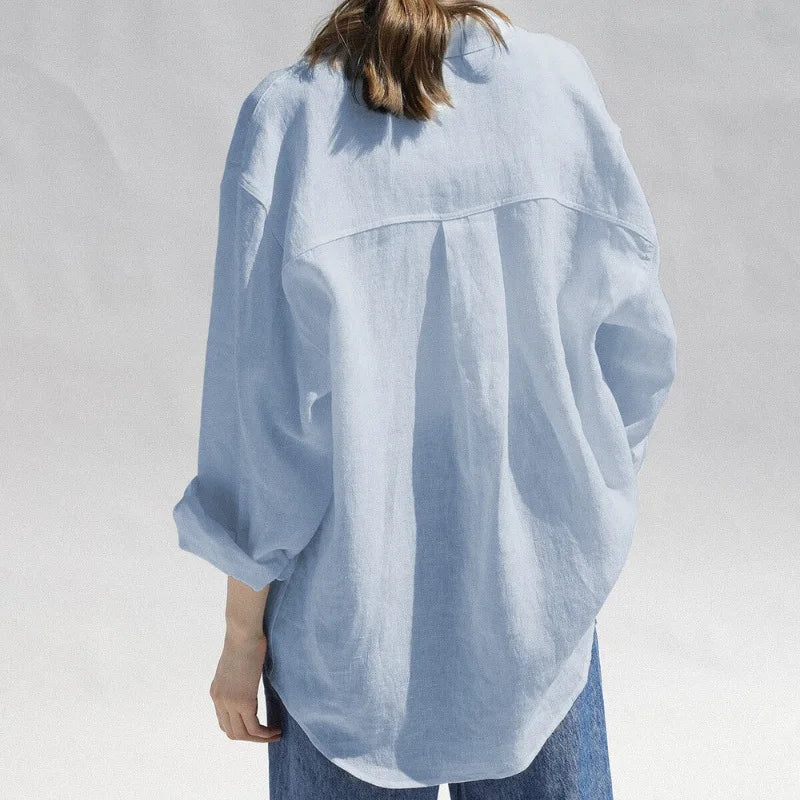 | Oversized Linen Blouse