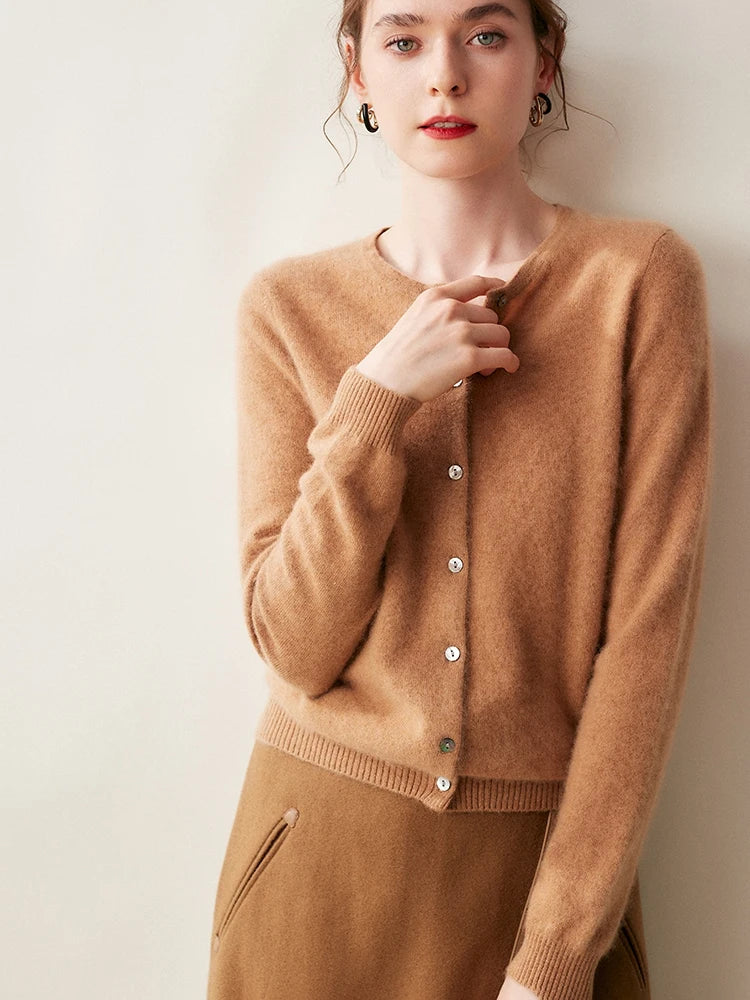 | Cashmere Crew Cardigan
