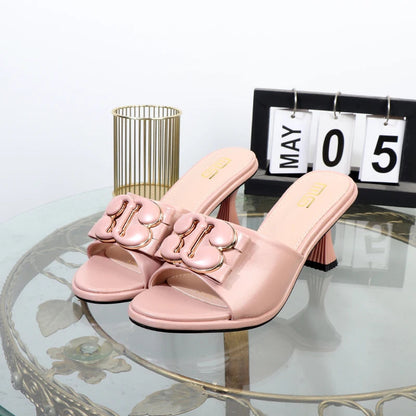 Women's summer sandals with thin high heels