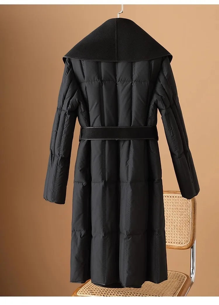| Wool-Collar Down Coat