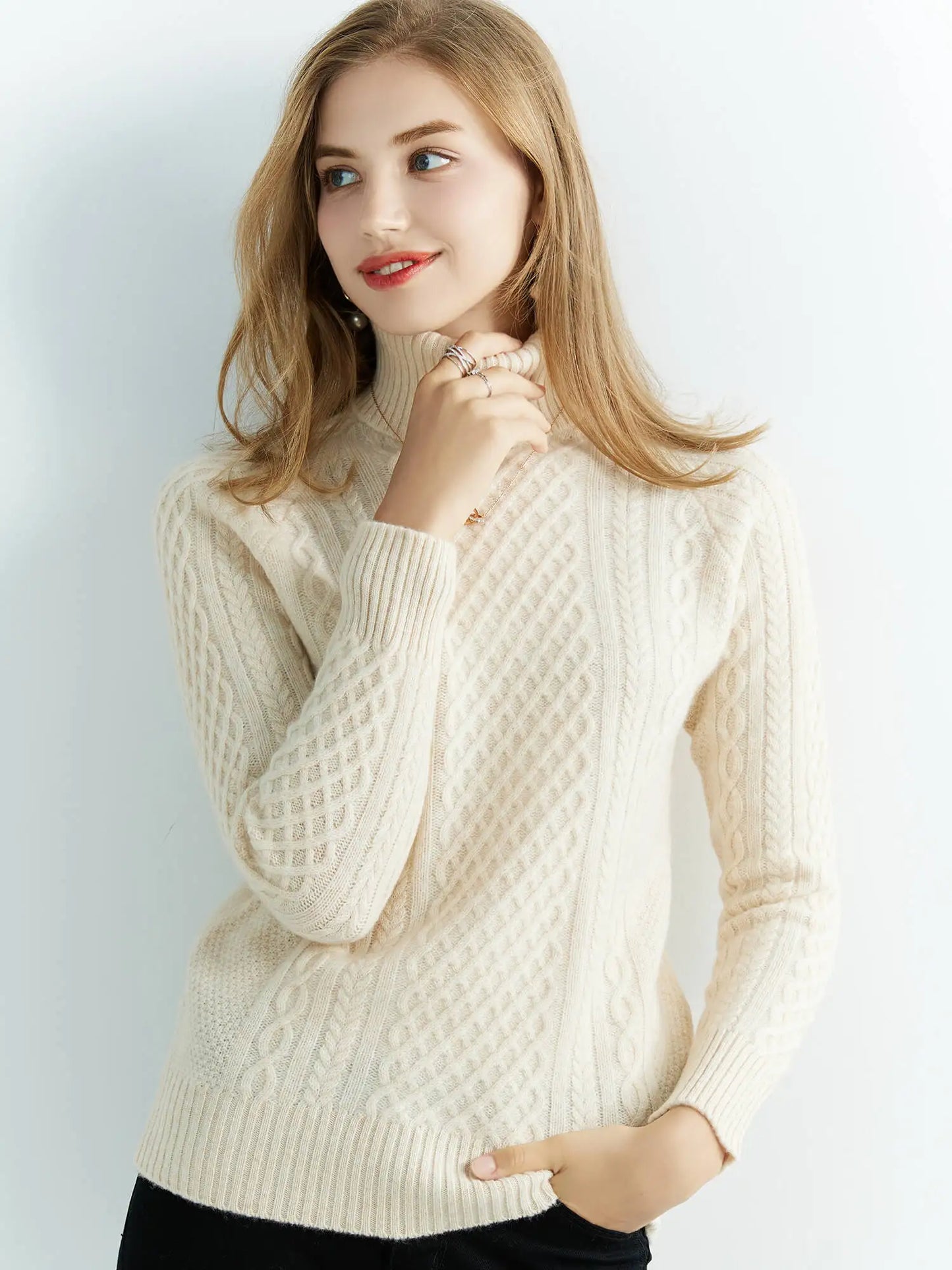 | Cable-Knit Classic Sweater