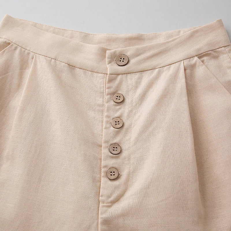 | Cotton Wide-Leg Pant