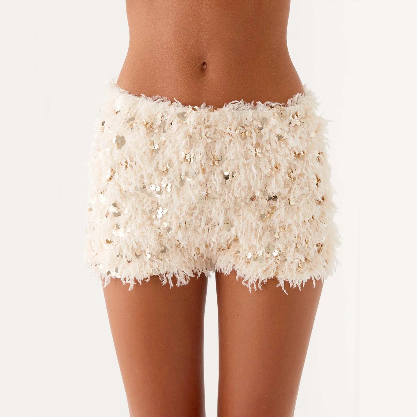 Plaid Lace Patchwork Short