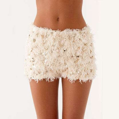 Plaid Lace Patchwork Short