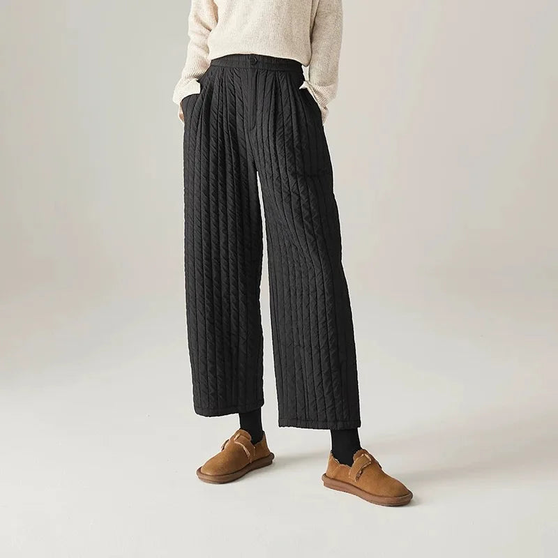 | Cotton Wide-Leg Pants