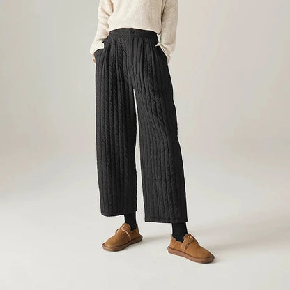 | Cotton Wide-Leg Pants
