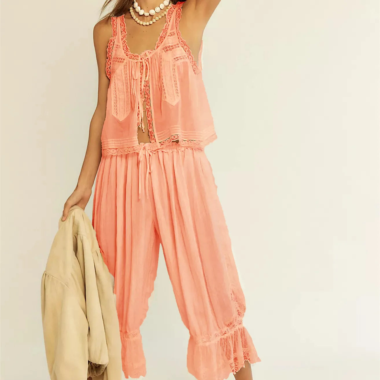 | Lace Two-Piece Set