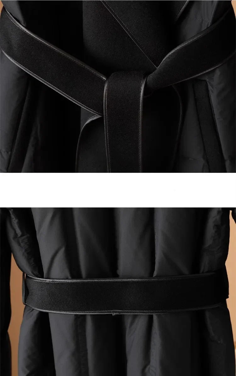 | Wool-Collar Down Coat