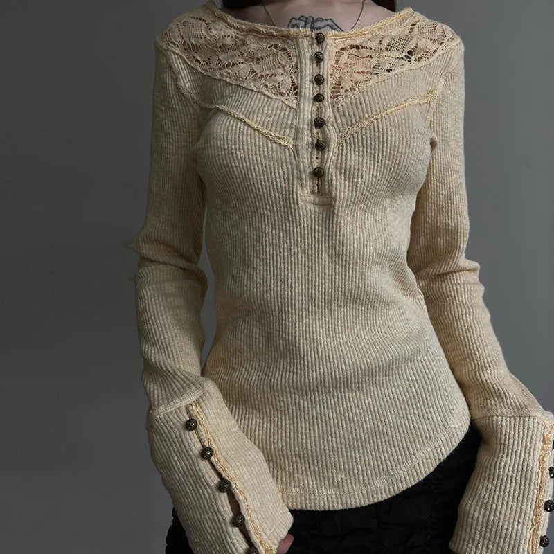 Sheer Loose Knit Top