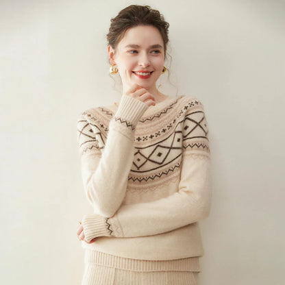 | Alpine Jacquard Cashmere Knit