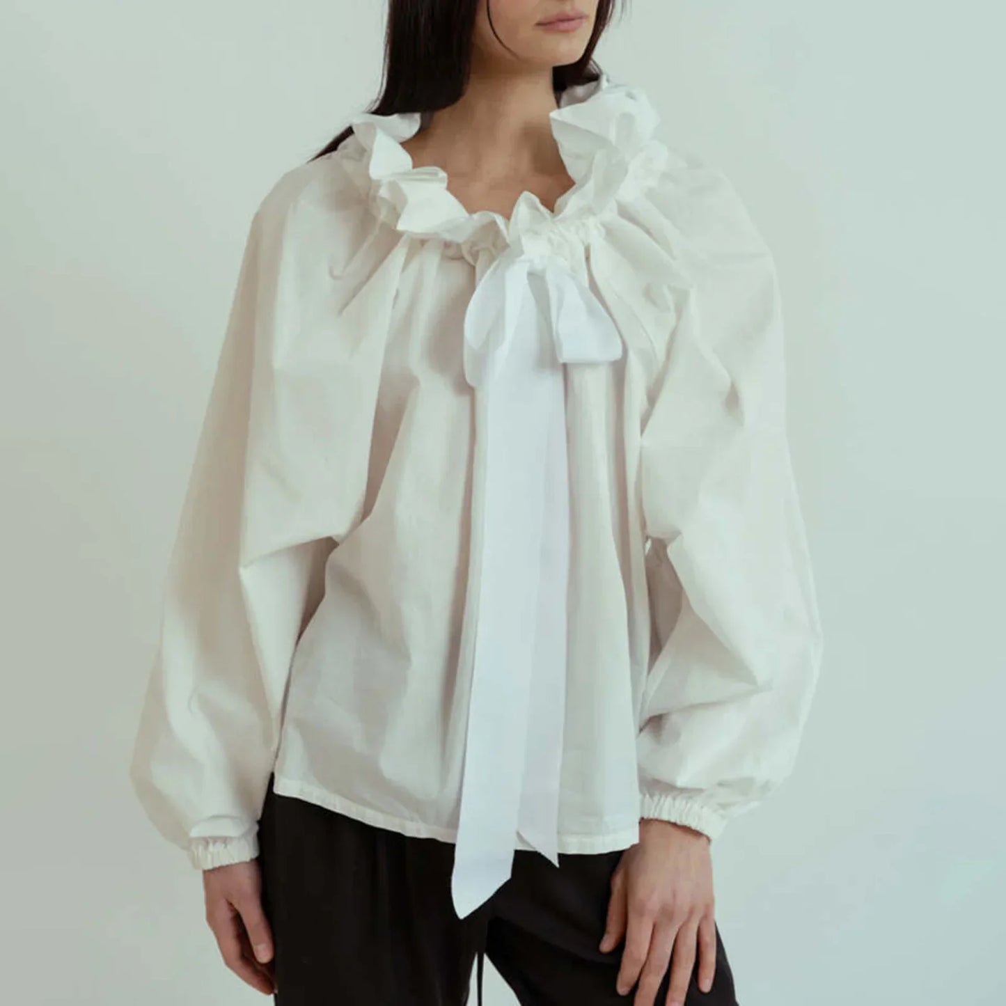 | Puffed Cotton Blouse