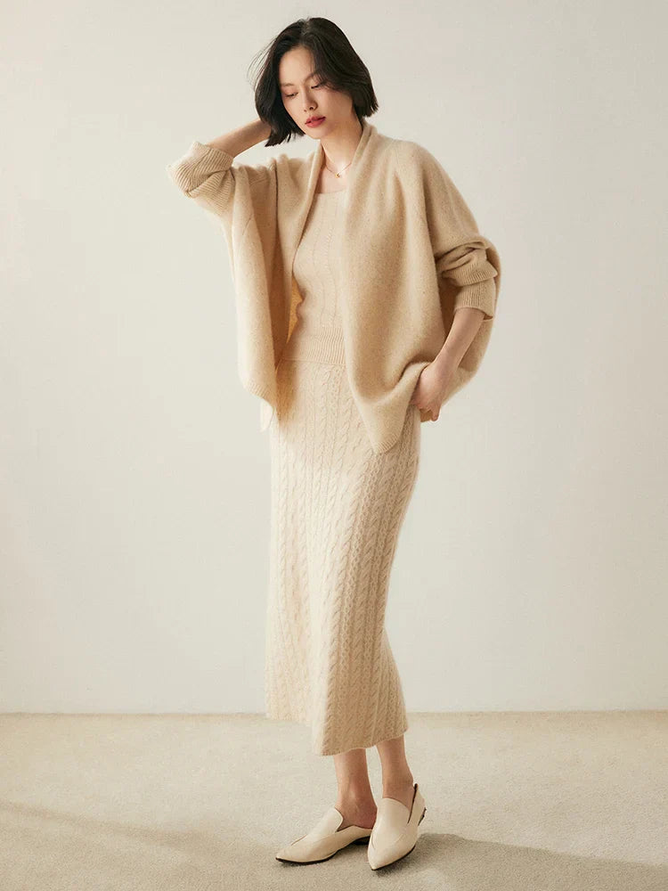 | Cashmere Shawl Sweater