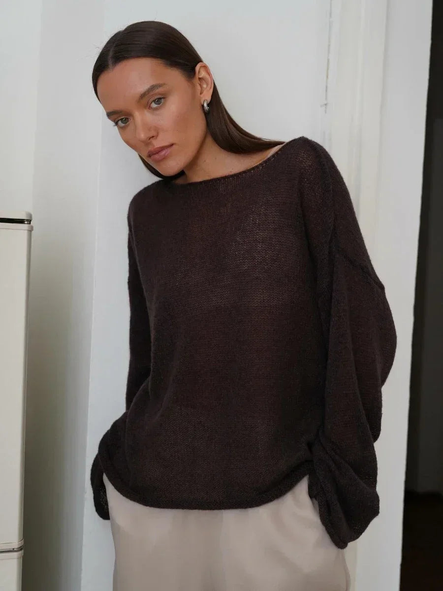 | Relaxed Crewneck Sweater