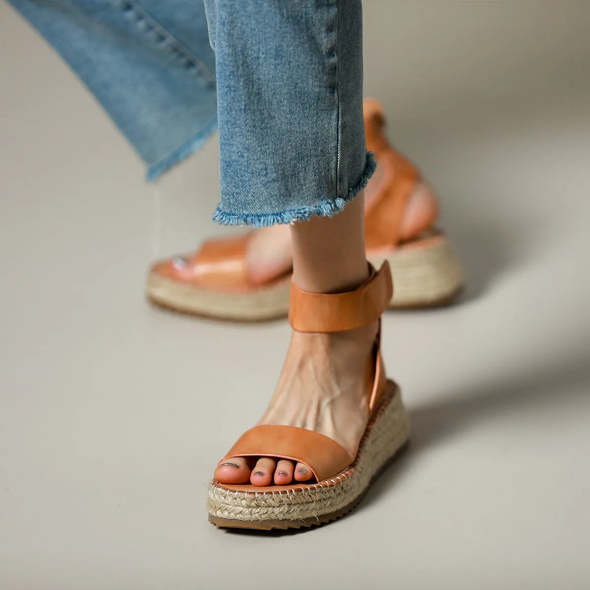 | Women's Leather Strap Sandals