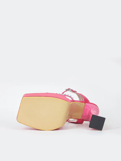 Platform Square High Heels Sandals for Women