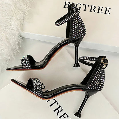 Sparkle Sequins Stiletto Heels Women Pumps - 10 cm Sexy High Heels