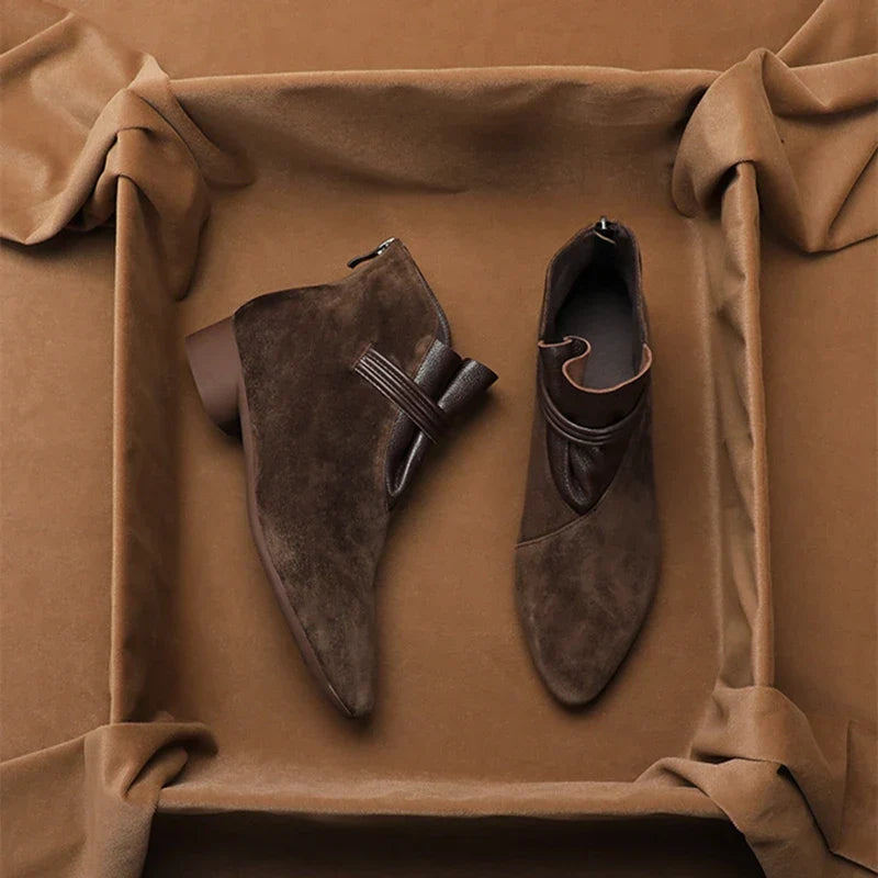| Italian Crest Suede Boots