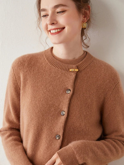 | Cashmere Button Cardigan