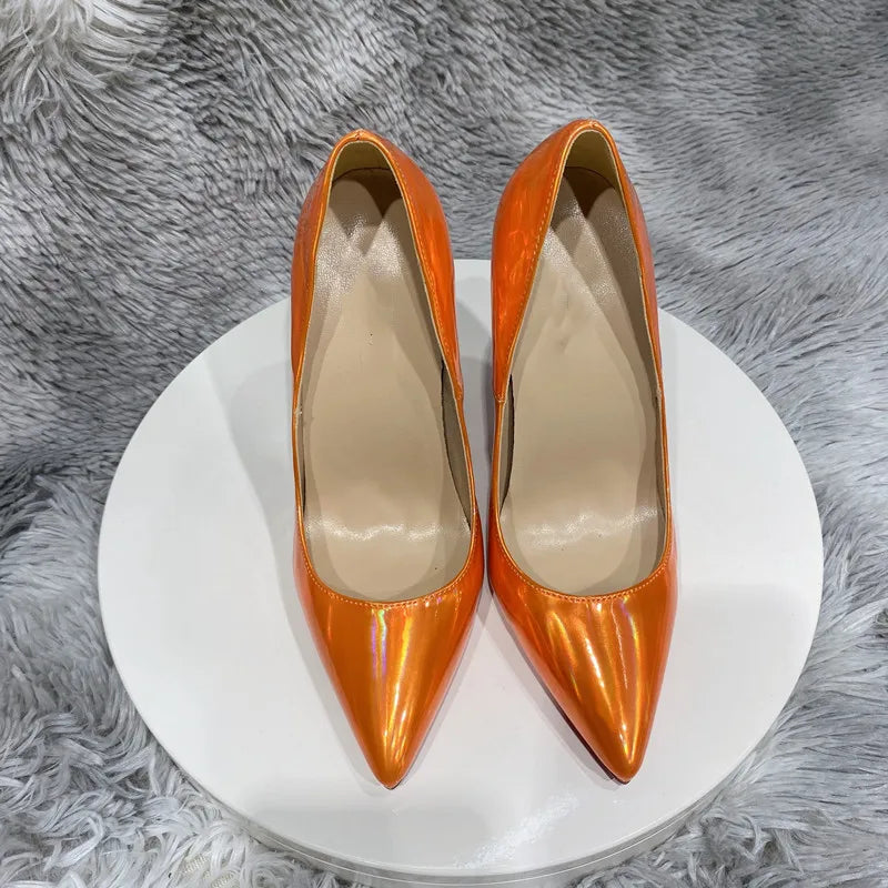 Olive Green Pointy Toe High Heel Stiletto Pumps for Women Celebrity Party Slip On