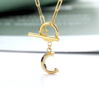 The Initial Toggle Necklace