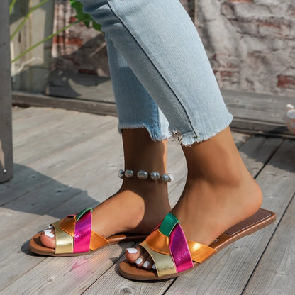| Flat Buckle Sandals