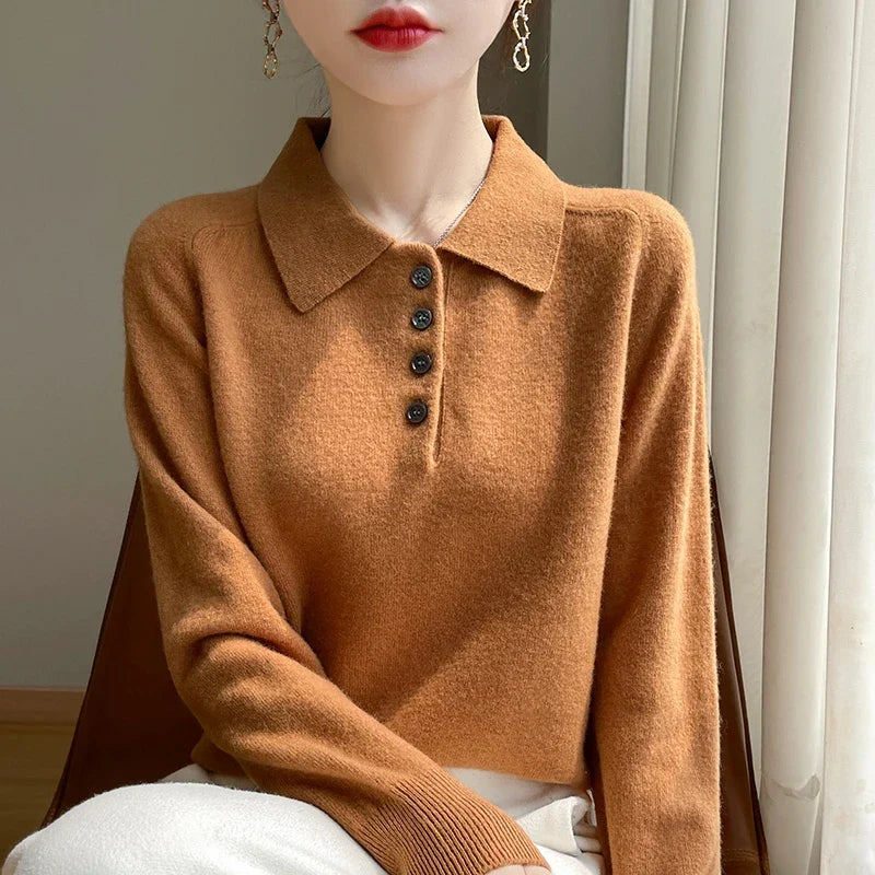 | Wool Polo Sweater