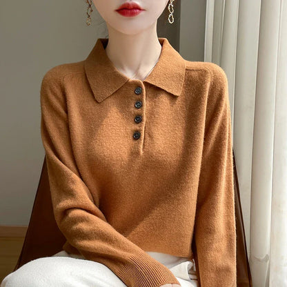 | Wool Polo Sweater