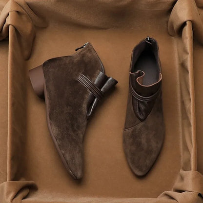 | Italian Crest Suede Boots