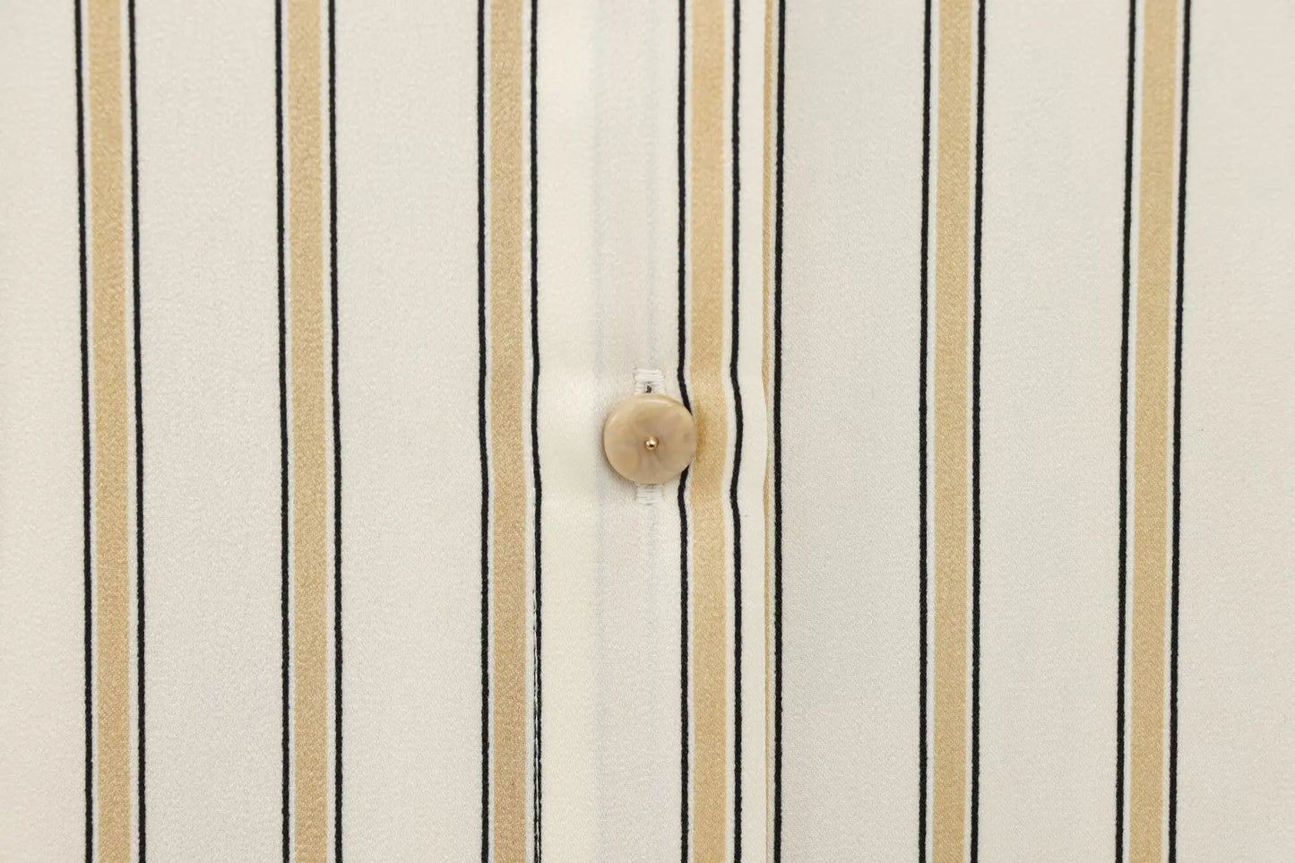 | Striped Button-Up Blouse