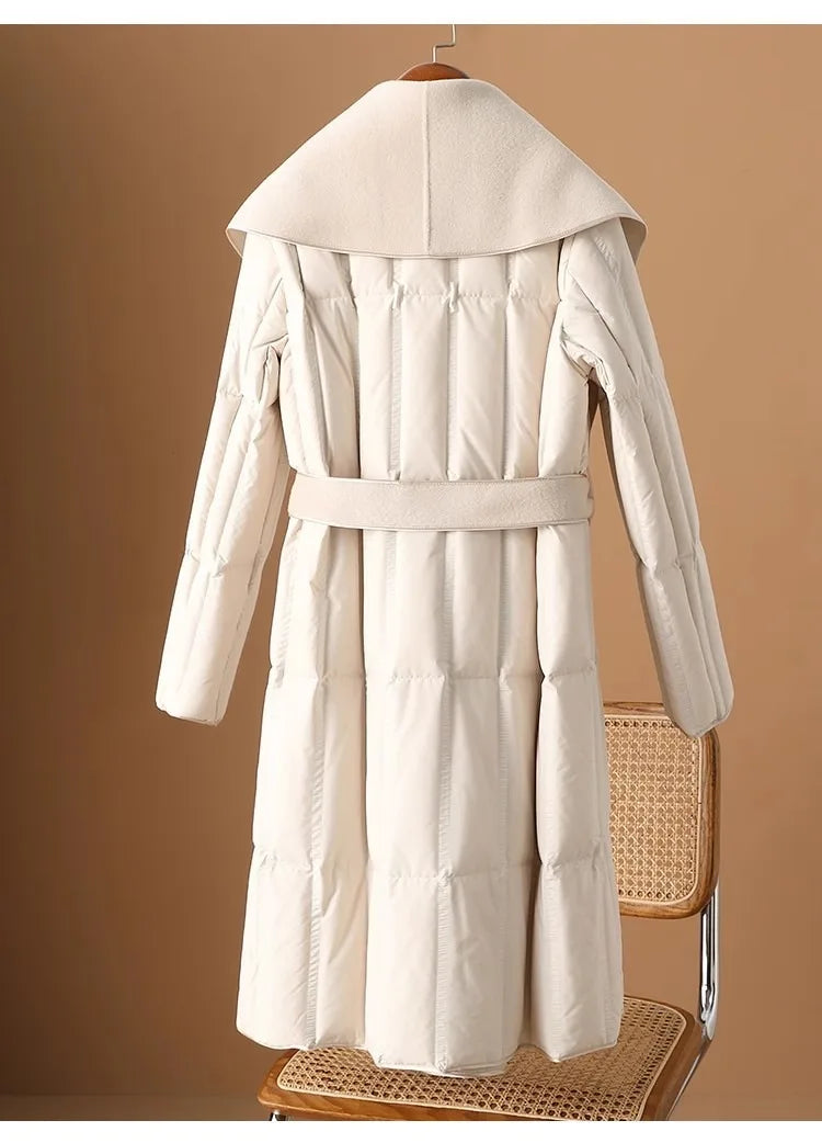 | Wool-Collar Down Coat